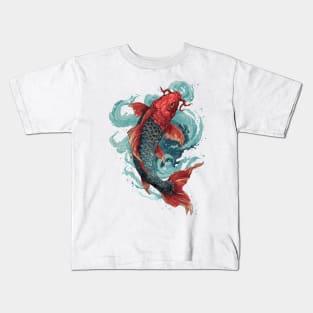 Lucky Japanese Koi Kids T-Shirt